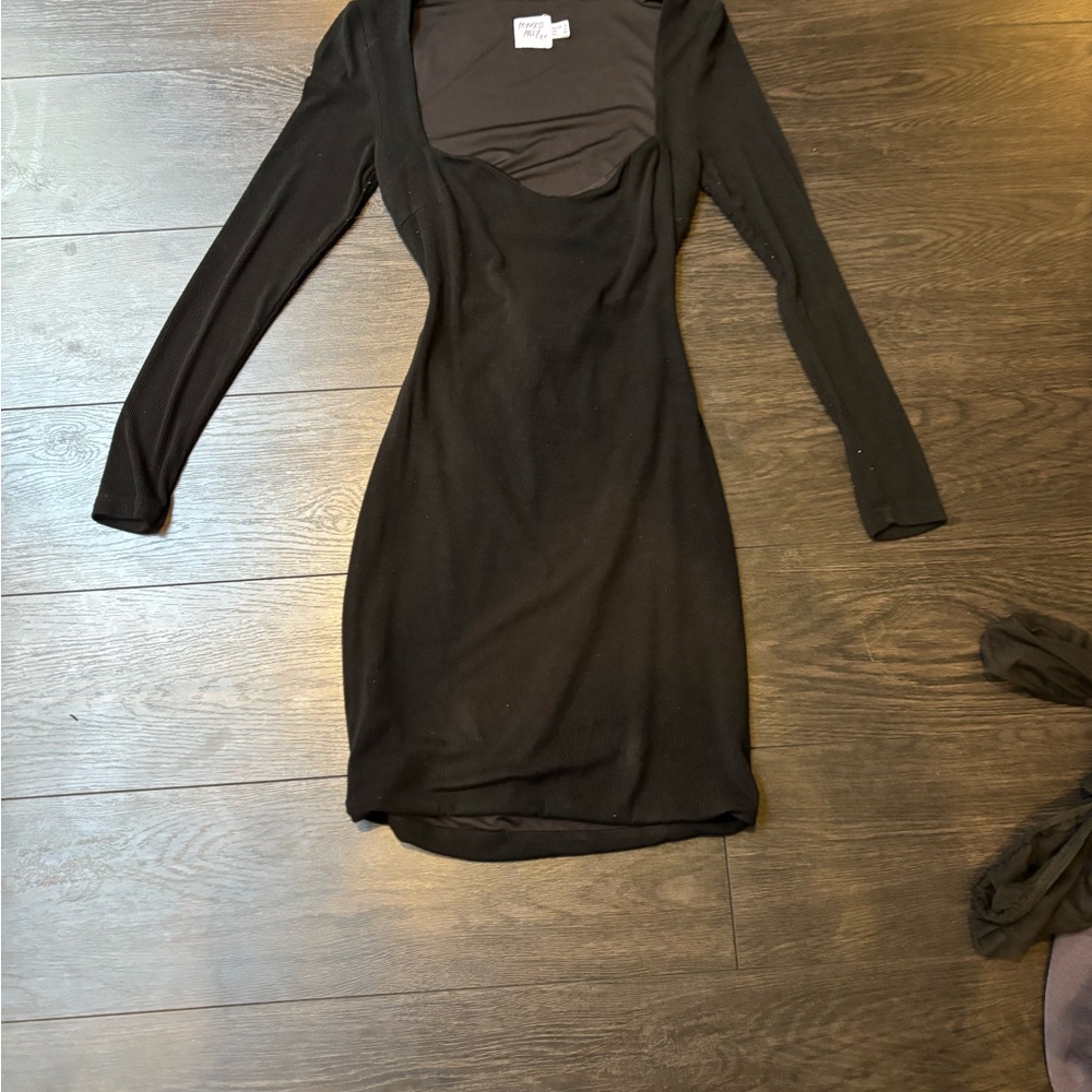 Princess Polly Black Bodycon Long Sleeve Dress